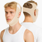 Holinee Anti Snoring Chin Strap front view for sleep apnea relief.