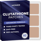 MONIER Glutathione Patches 60 count front view packaging for antioxidant support.