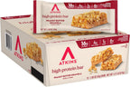 Atkins Peanut Butter Granola High Protein Bar, High Fiber Snack , 16g Protein, 1g Sugar, 4g Net Carb, Protein Snack, 12 Count - Image 1