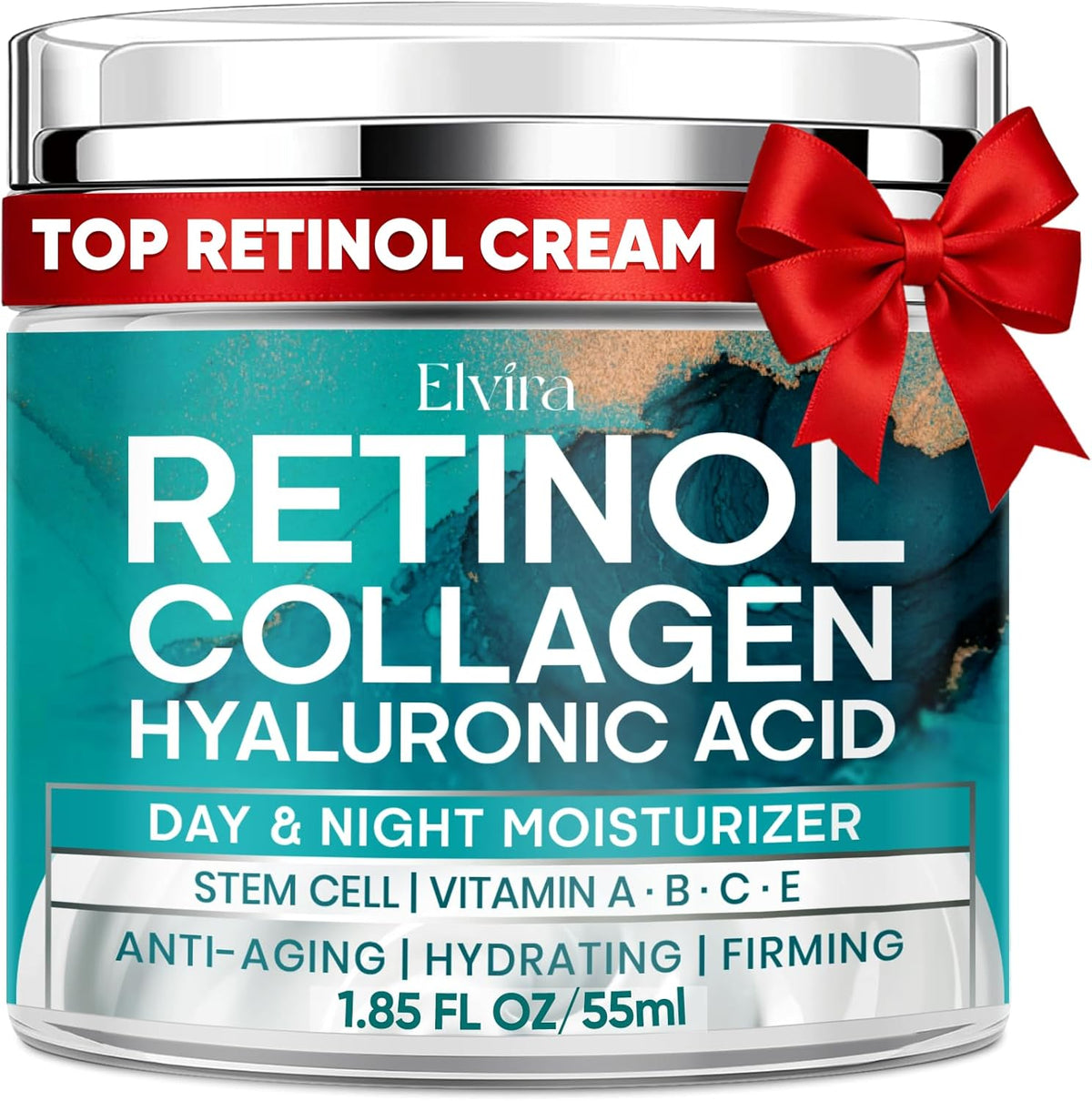 Elvira Retinol Anti Aging Face Moisturizer front view bottle