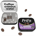 PriFa Cinnamon Coffee Tablets front view tin for portable caffeine