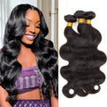 DaiMer Body Wave Human Hair Bundles front view displaying premium Brazilian virgin hair textures.