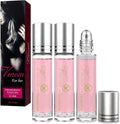 Generic Lunex Phero Perfume for women 3 piece set front view showing three portable rollerball bottles.