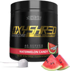 EHP Labs OxyShred Hardcore Watermelon Candy front view pre workout tub