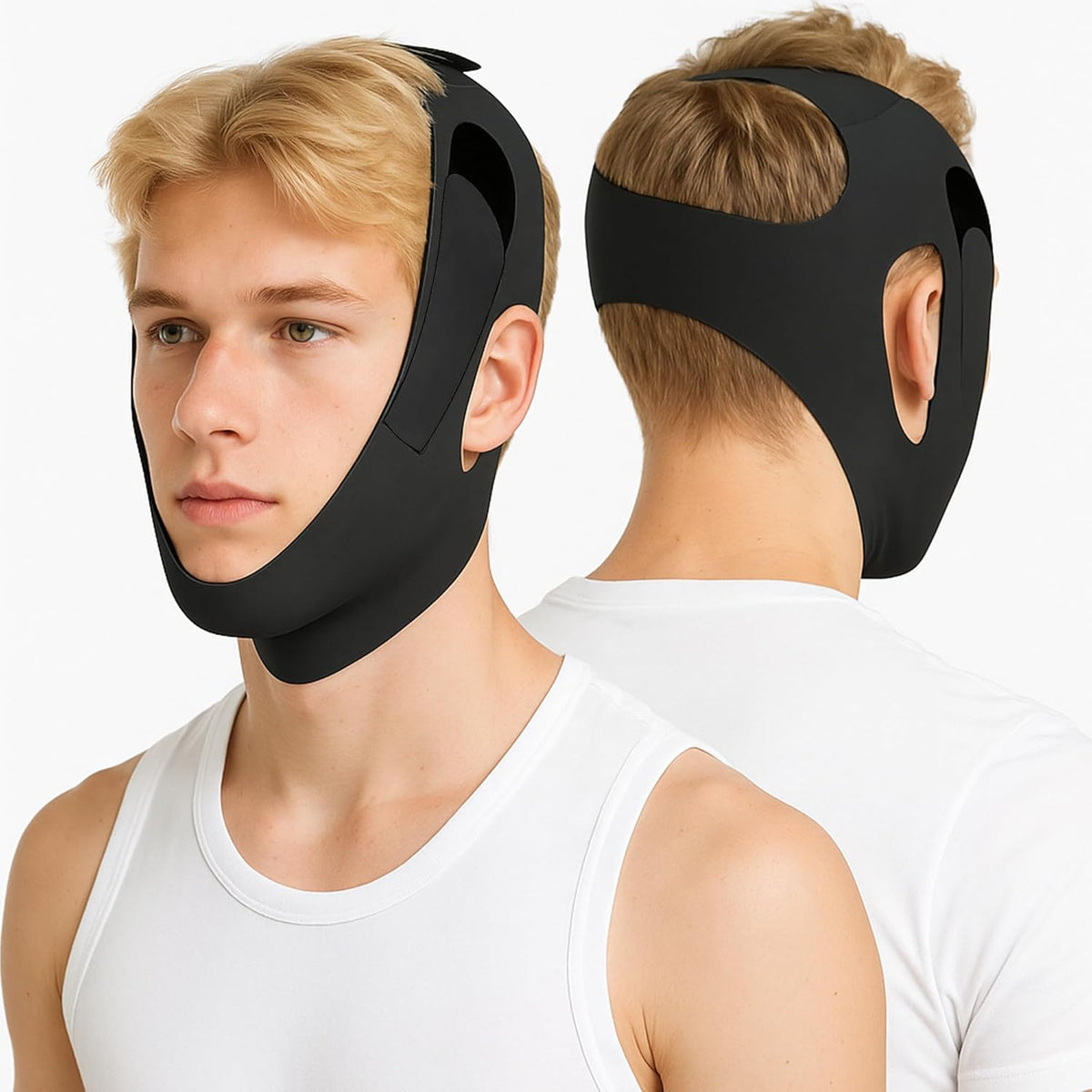Holinee Chin Strap for Sleeping front view anti snoring device