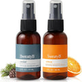 SweatyB Whole Body Deodorant Spray Pack of 2 front view.