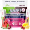 Real Ketones BHB exogenous ketones variety pack front view showing 30 packets for ketosis support.