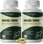 GreenPeople moringa capsules 1500mg 2 pack supplement