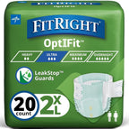 FitRight Ultra adult diapers front view packaging displaying heavy absorbency details