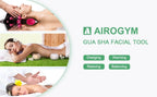 Airogym professional Gua Sha kit including storage bag and instructional guidance.