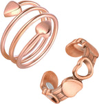 Feraco 99.99% Pure Copper Magnetic Rings front view for women's wellness.