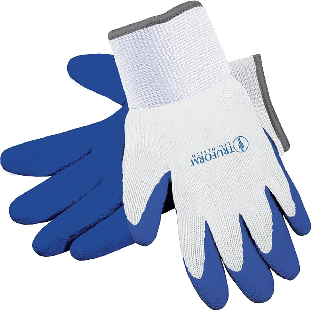 Truform Donning Gloves for compression stockings front view showing textured grip
