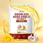 VivoNu Aged Garlic Extract 10500mg front bottle view for heart health support