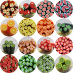 Nail Angel Polymer Clay Cane Fruit Series assortment bag front view for manicure styling
