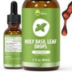 KingHealth Organic Holy Basil Tulsi Tincture front bottle view