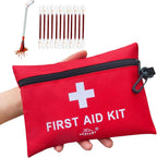 Prelady 152 Piece Small First Aid Kit front view red emergency pouch