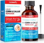 Aemerry corn remover liquid thirty milliliters front view bottle packaging for foot care.