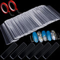 Cosbay 100 pieces transparent nail art display stand front view