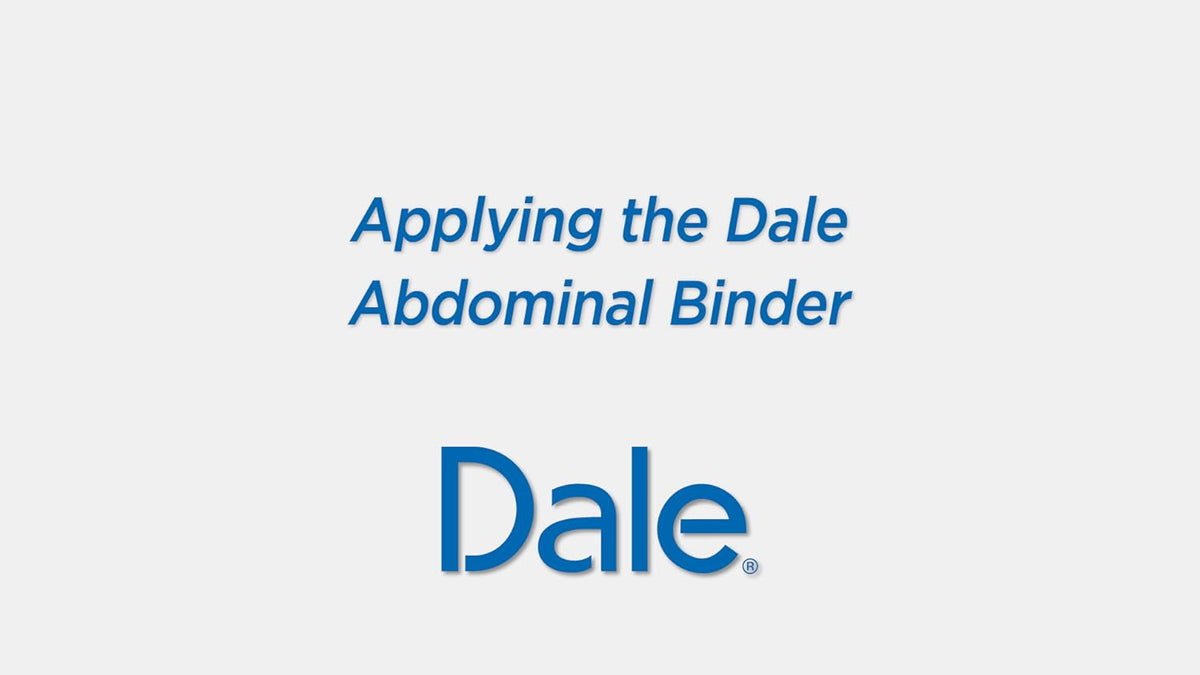 Dale 12 inch wide abdominal binder laid flat demonstrating full stretch material construction