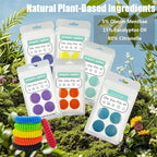 Close up of BuggyBands mosquito repellent stickers on clothing