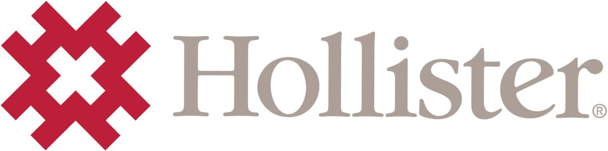 Packaging box of Hollister New Image two piece medical pouches with model number HTP18194.