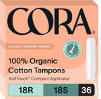 Cora Organic Cotton Tampons Multipack front view organic feminine care