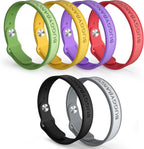 BuggyBands Mosquito Repellent Bracelets 6 Pack front view
