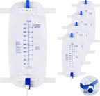 Geiserailie 1000ml urinary leg bag front view with tubing
