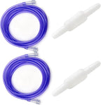 ResOne 2 Pack 25 Foot Purple Oxygen Supply Tubing front view for medical use.
