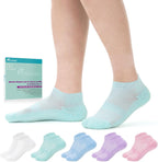 Revosoxs Diabetic Bamboo Socks 5 pair pack front view for neuropathy relief.