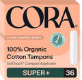 Cora Organic Cotton Tampons Super Plus front packaging view