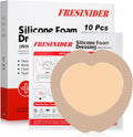 FRESINIDER Sacral Silicone Foam Dressing front view showing the 5 layer adhesive border packaging