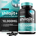 Artnaturals Thinbi Pure Himalayan Shilajit front bottle view showing premium gold grade dietary supplement capsules.