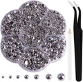 Aodse 6000 pieces silver nail pearls set in plum container