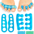 VIVEsole toe separators front view in blue packaging