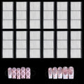 CIATBYYJ double sided tape for nails sheet front view showing clear pre cut adhesive strips