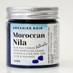 Arganier Noir Moroccan Nila Powder 3 Ounce front view authentic blue indigo powder.