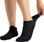 Viasox Diabetic Ankle Socks front view showing low cut non binding design.