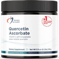 Designs for Health Quercetin-Ascorbate Powder jar front view showing authentic USA packaging.