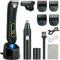 WarmWink rechargeable body hair trimmer front view with LED display