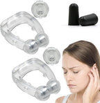 YUEYINGMG Acupeace Tinnitus Relief Device front view showing clear magnetic ear clips.