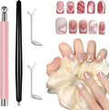 Bluedeal 4 pieces professional cat eye magnet nail kit front view
