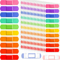 Generic Kids Bandages 180 Count front view of colorful neon packaging.