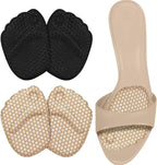 Zaiwoo Metatarsal Pads for women front view of nude gel cushions for high heels.