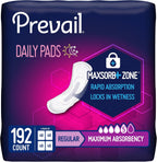 Prevail Maximum Absorbency Bladder Control Pads front packaging for women