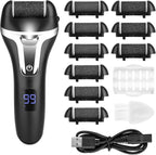 SENROU Electric Foot File Callus Remover front view showing LCD display.