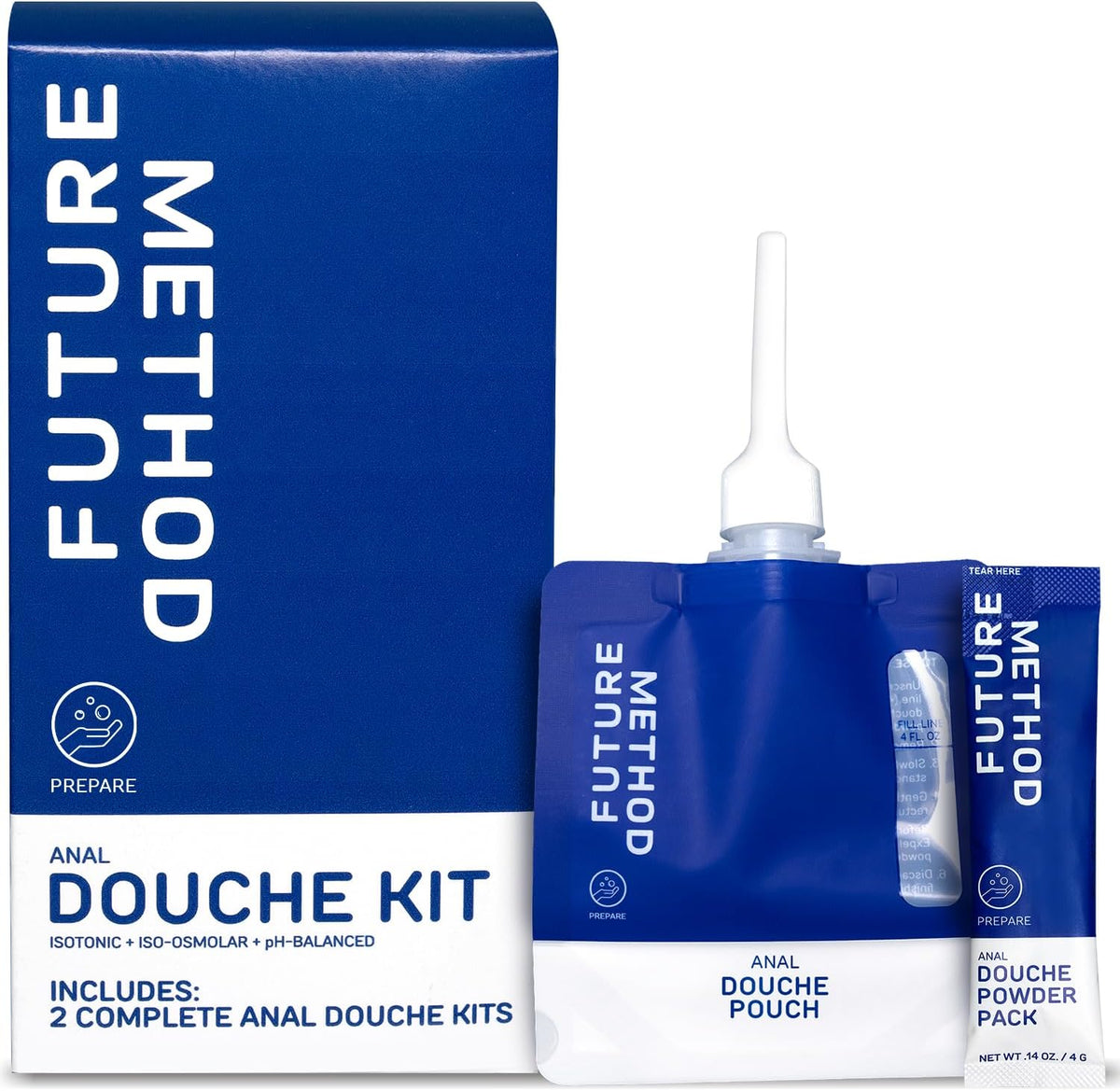Future Method Anal Douche Kit front view disposable intimate wash packaging
