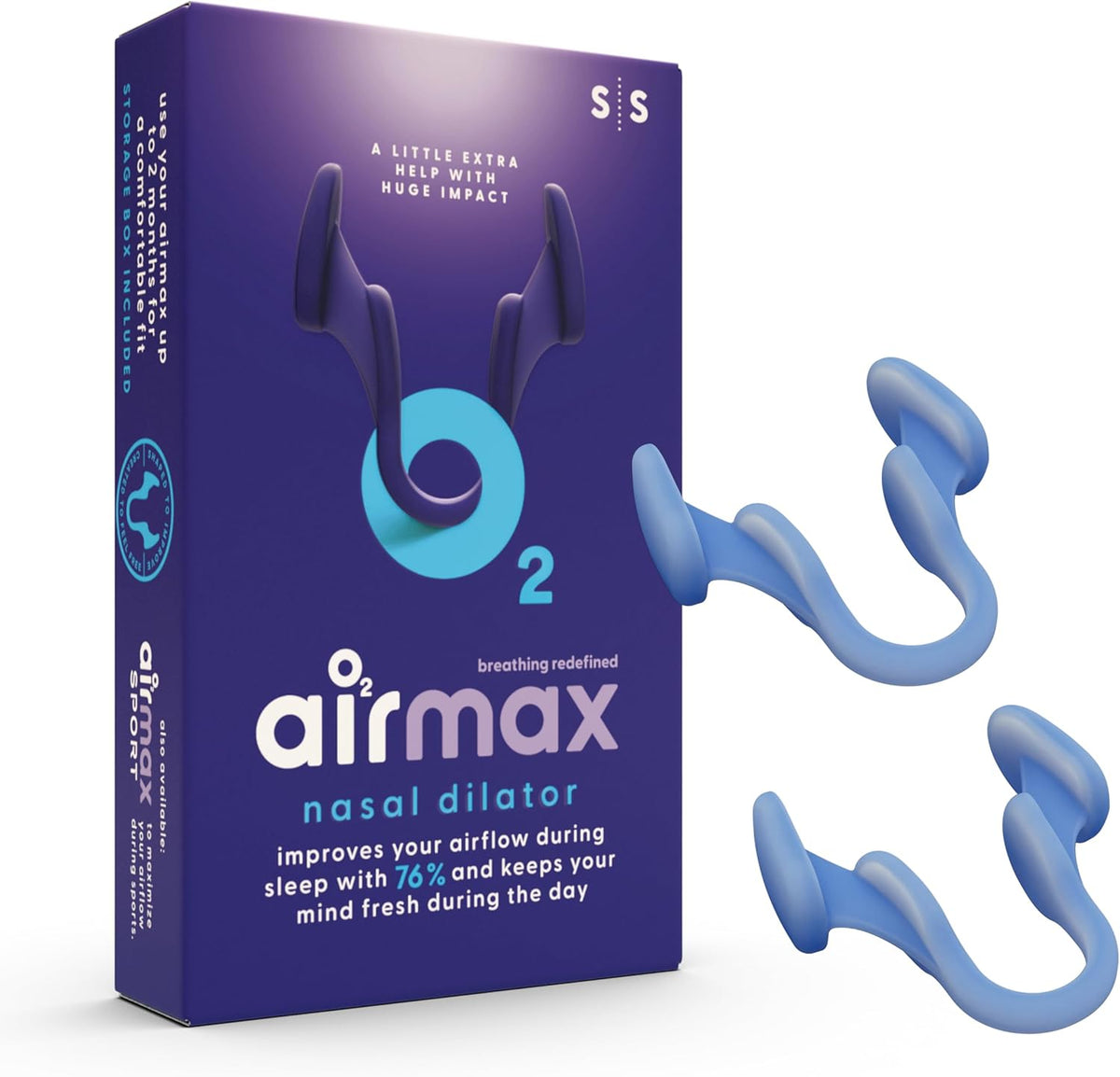 Air Max Nasal Dilator front view anti snore device