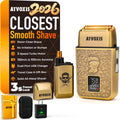 Atvoxis all-metal 3-speed foil shaver front view