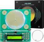 XIKDS Schumann resonance frequency generator front view with digital LCD display screen.